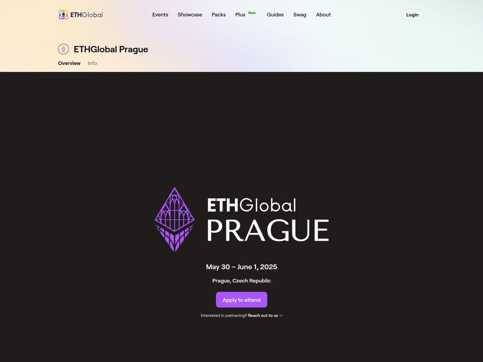 ETHGlobal Prague screenshot