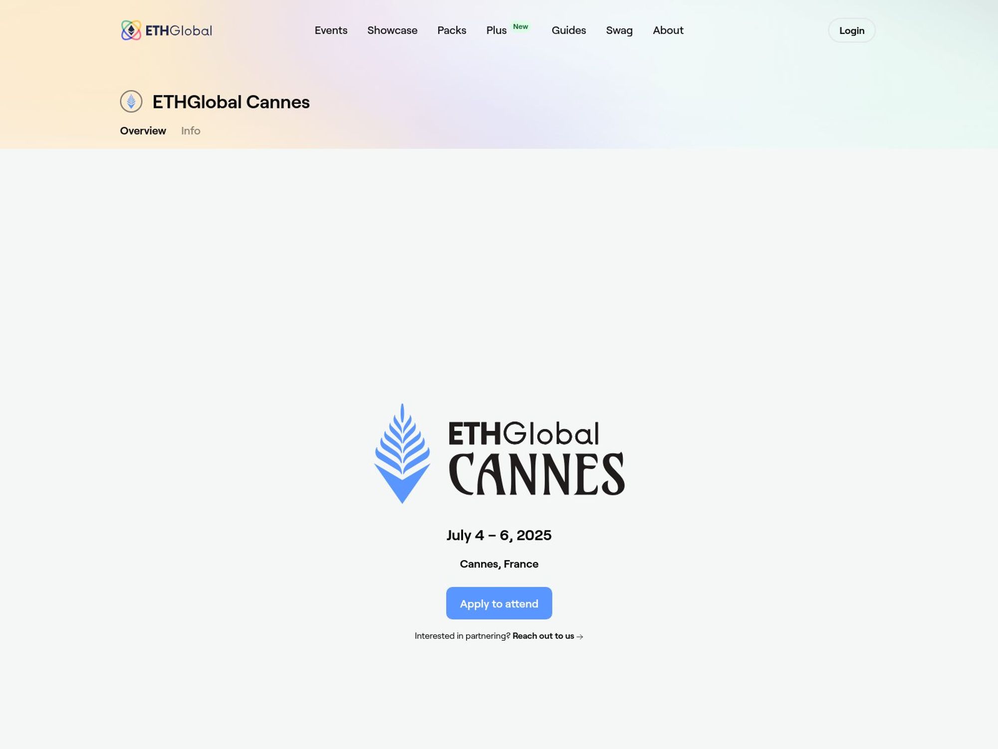 ETHGlobal Cannes screenshot