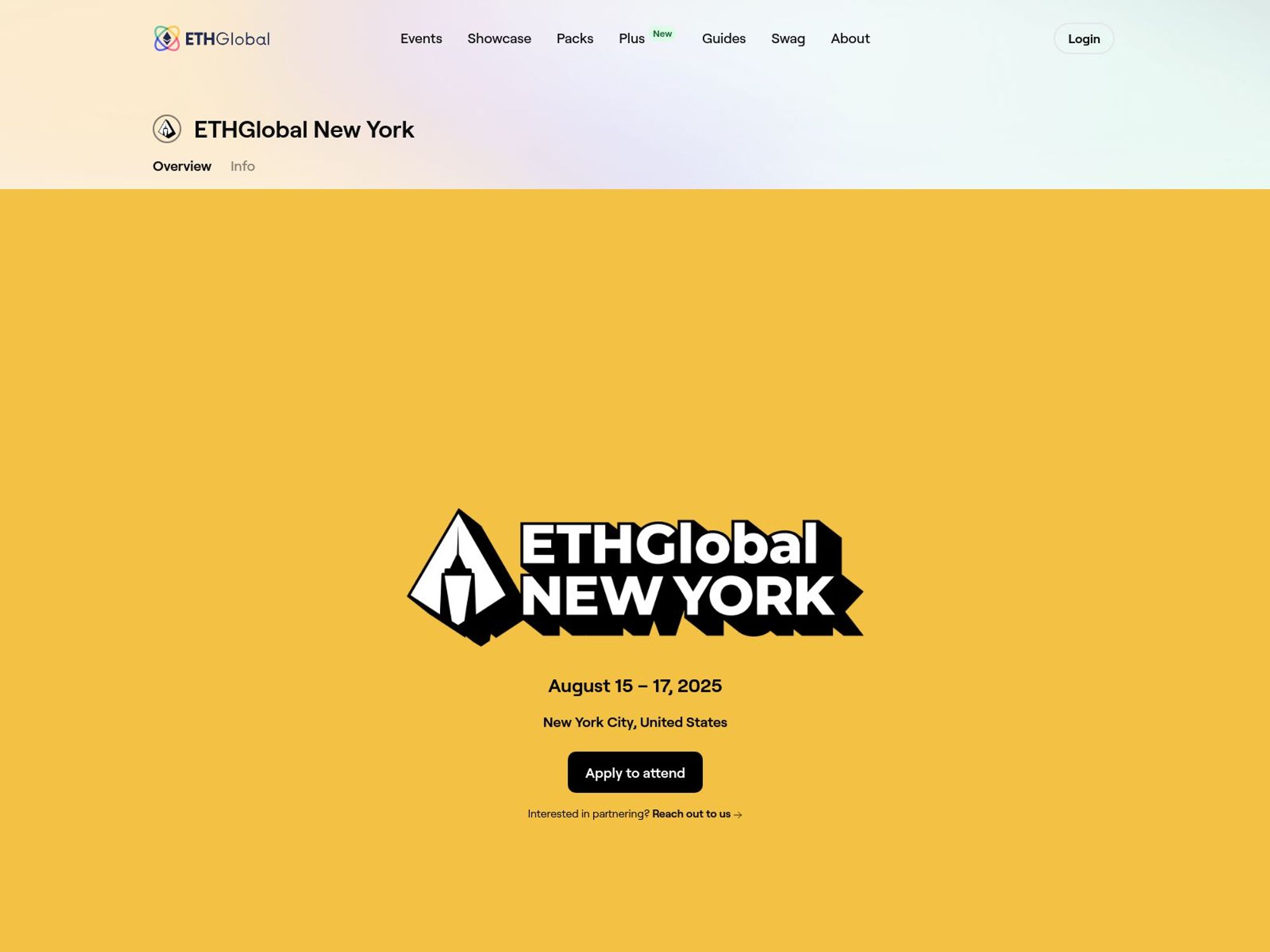 ETHGlobal New York screenshot