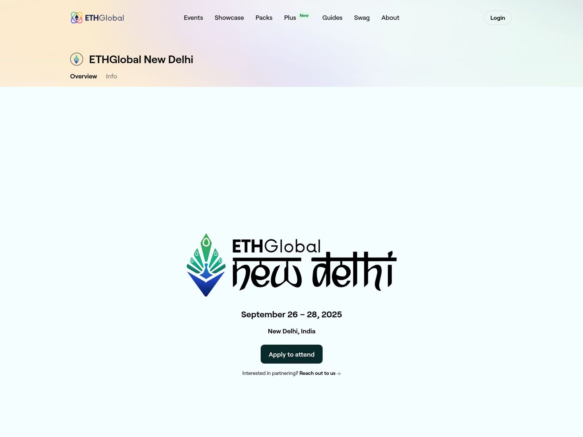 ETHGlobal New Delhi screenshot