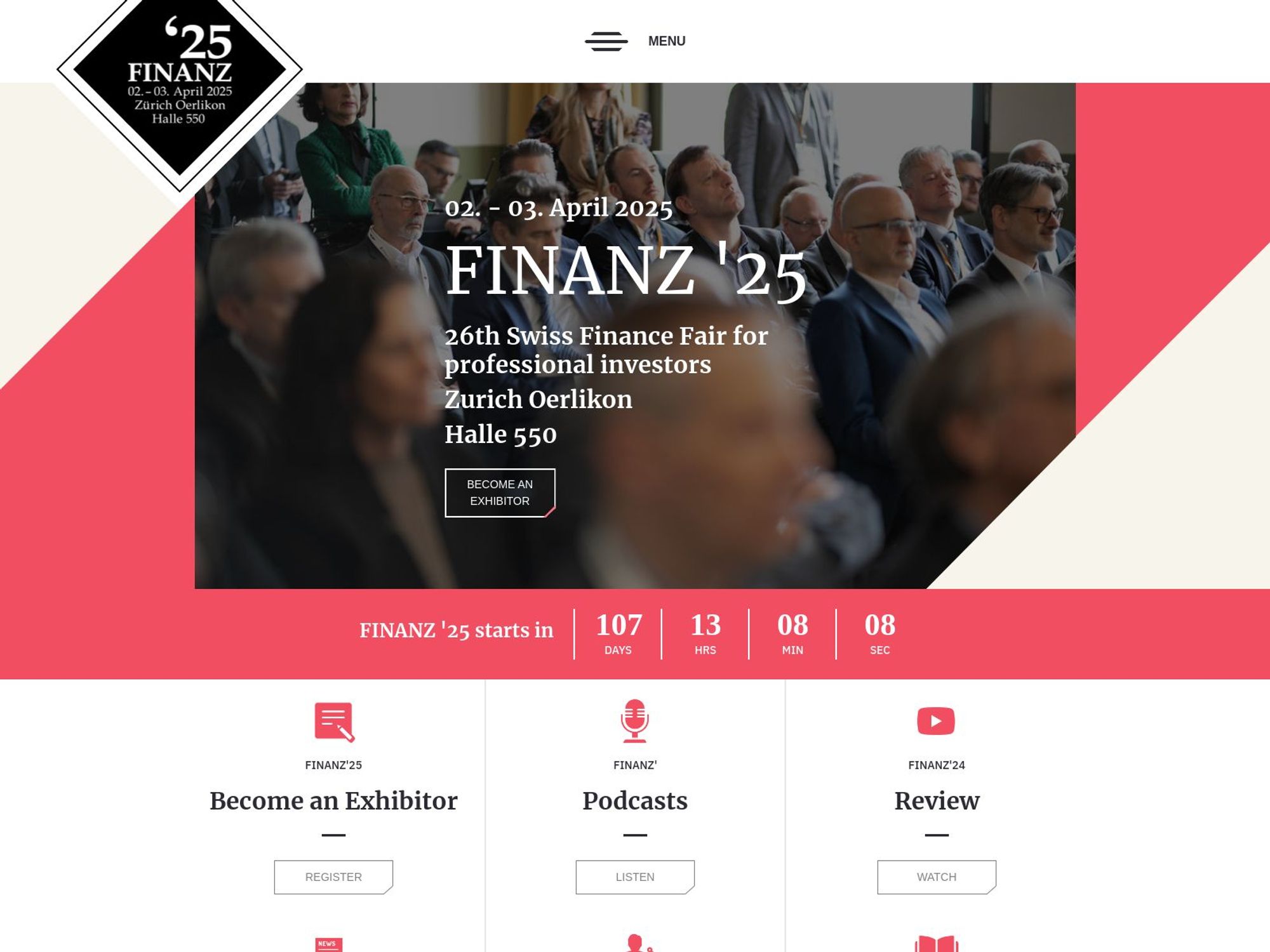 FINANZ '25 - FINANZMESSE Zürich screenshot