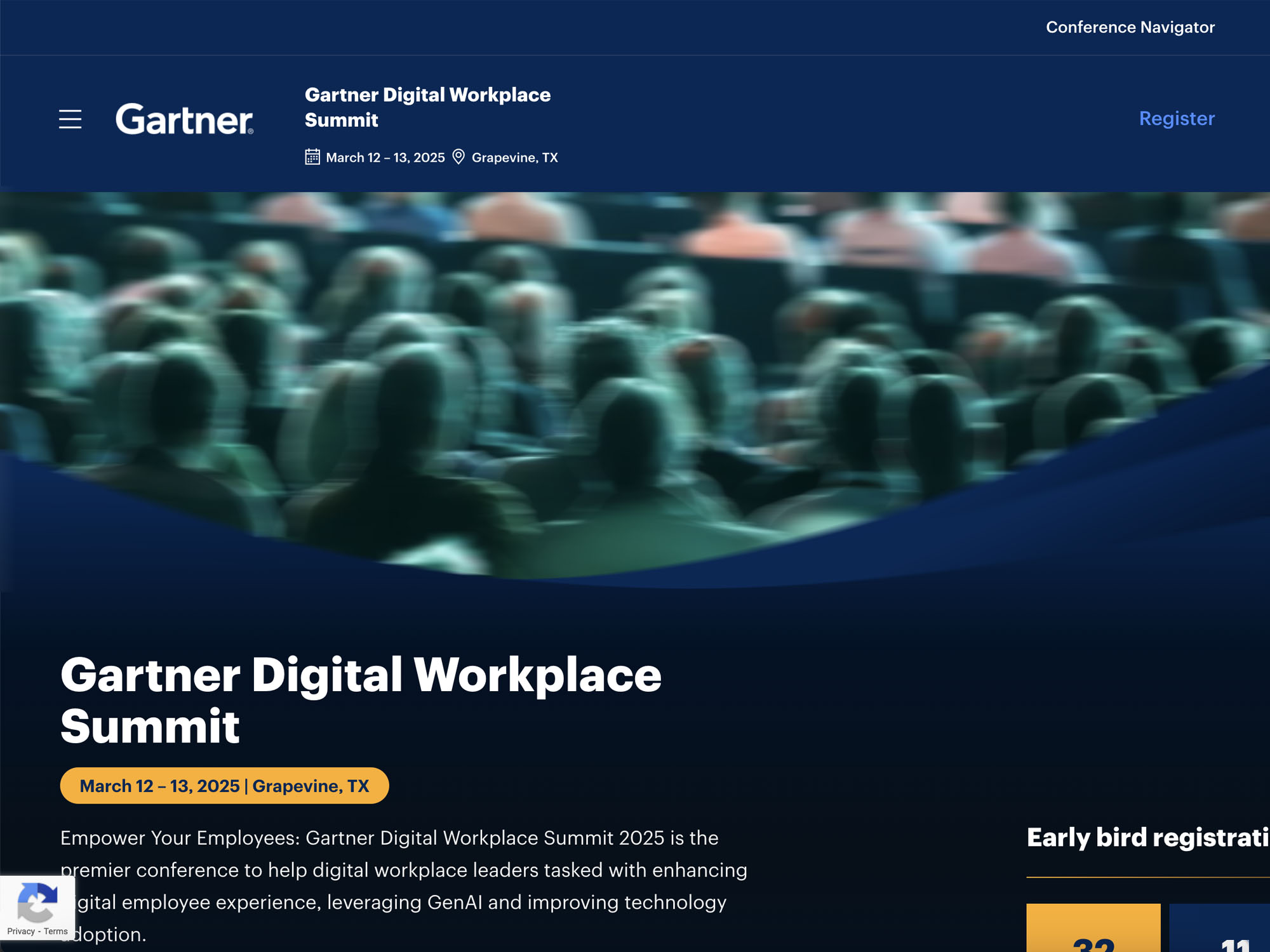 Gartner Digital Workplace Summit screenshot