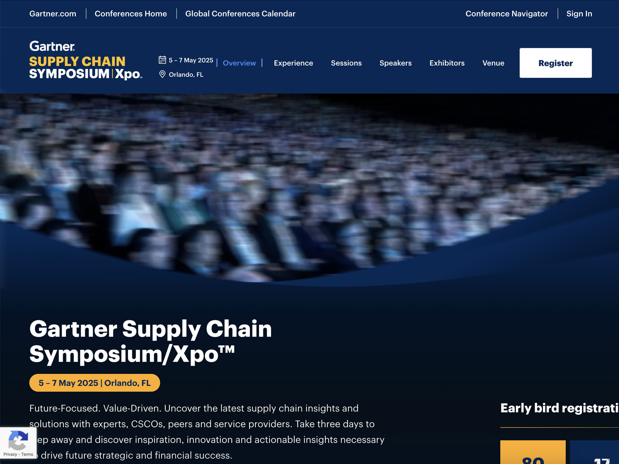 Gartner Supply Chain Symposium/Xpo™ screenshot