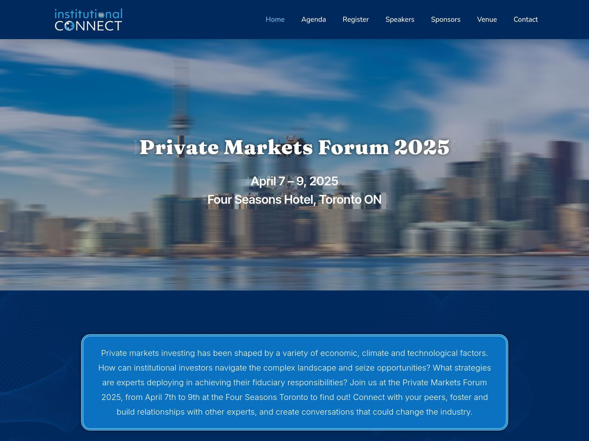 Private Markets Forum 2025 screenshot