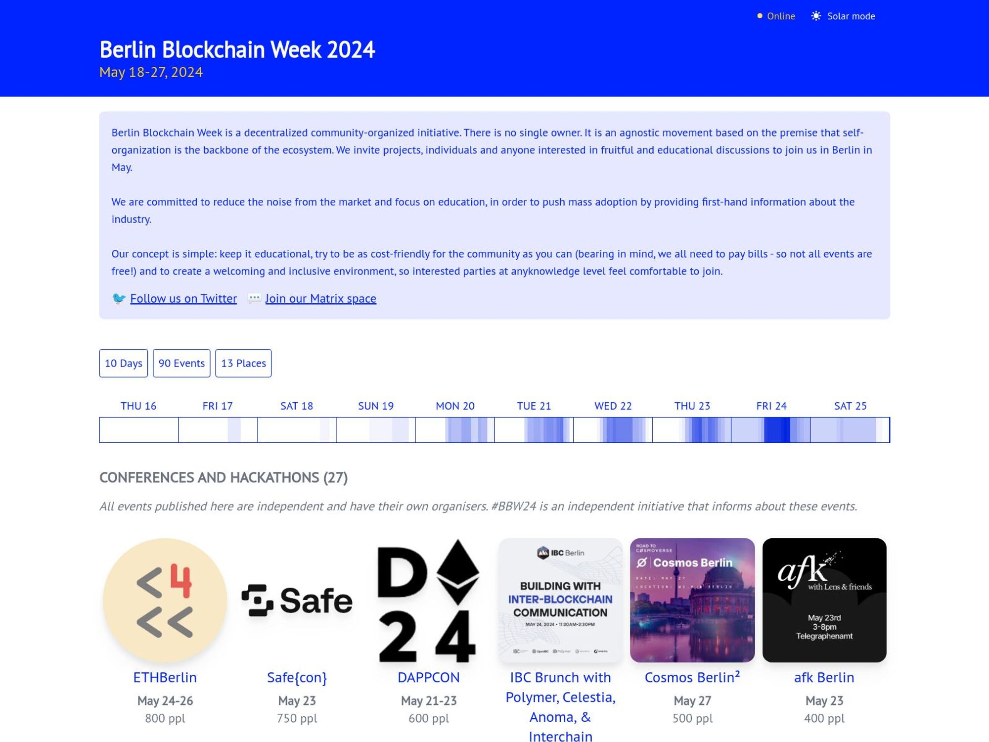 Berlin Blockchain Week 2025 screenshot